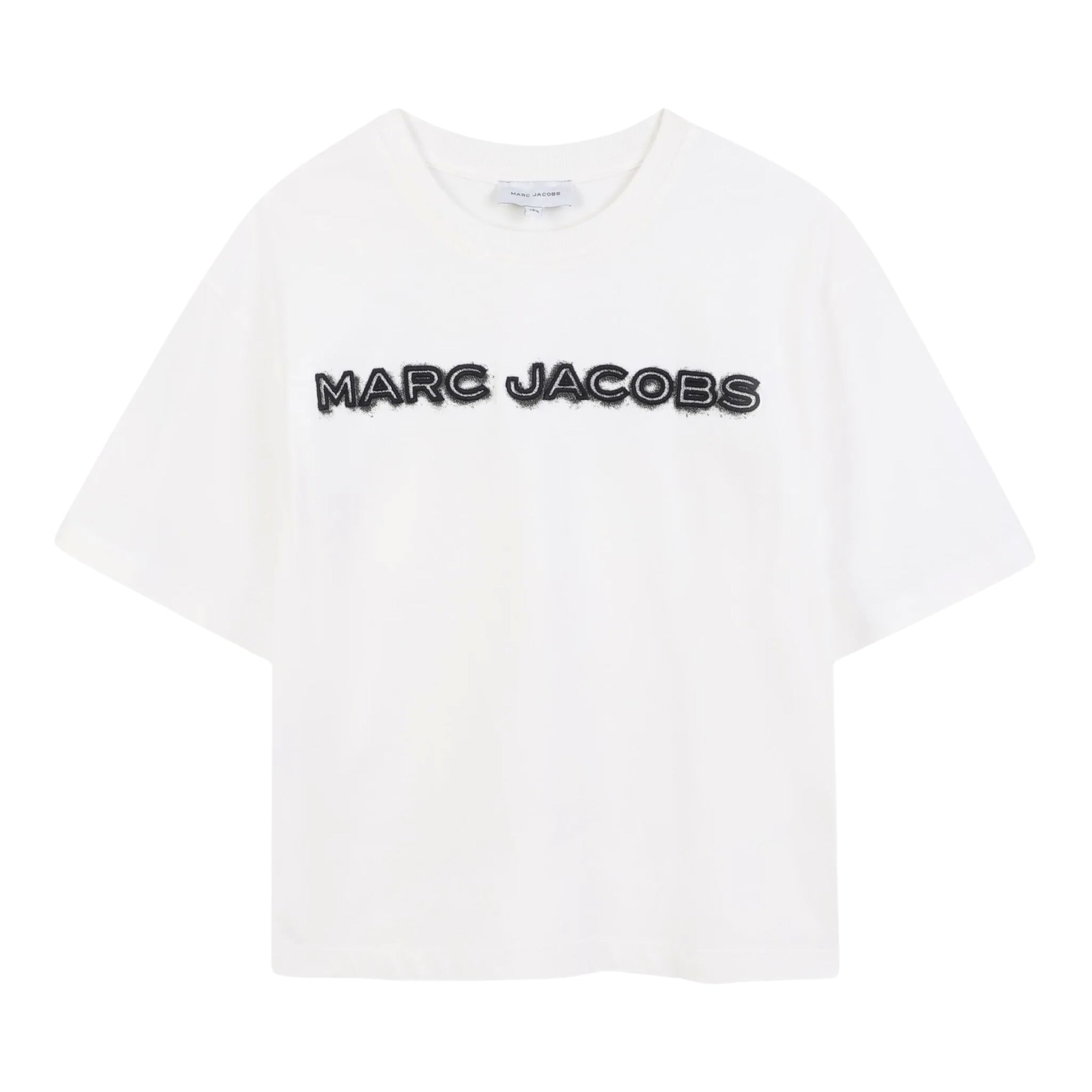 The Marc Jacobs T-Shirt Girocollo tinta unita con Logo Bianco per Bambino W60644J BIANCO THE MARC JACOBS 