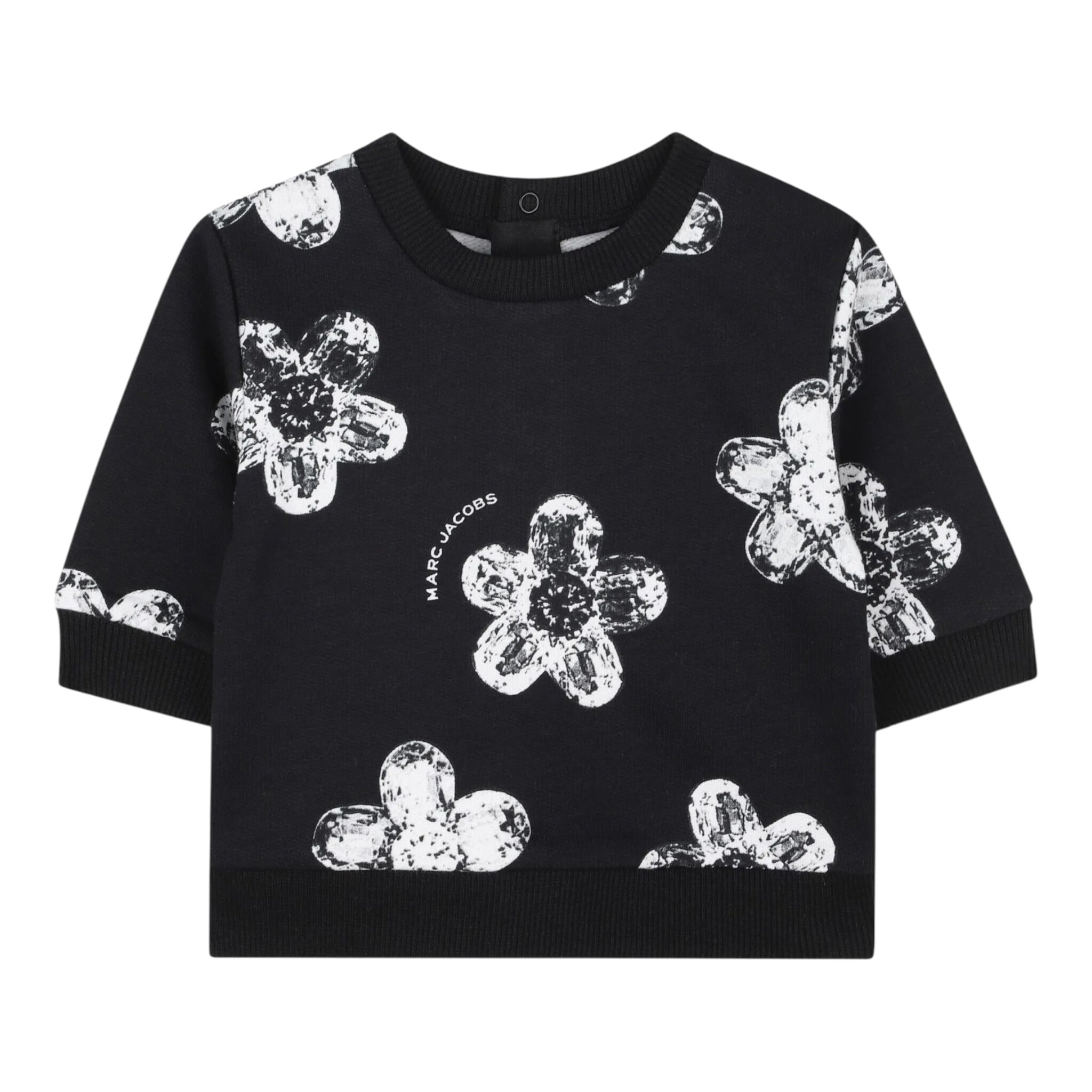 The Marc Jacobs Completo 2 Pezzi Felpa-Pantalone tinta unita Nero per Neonata W60661 NERO THE MARC JACOBS 
