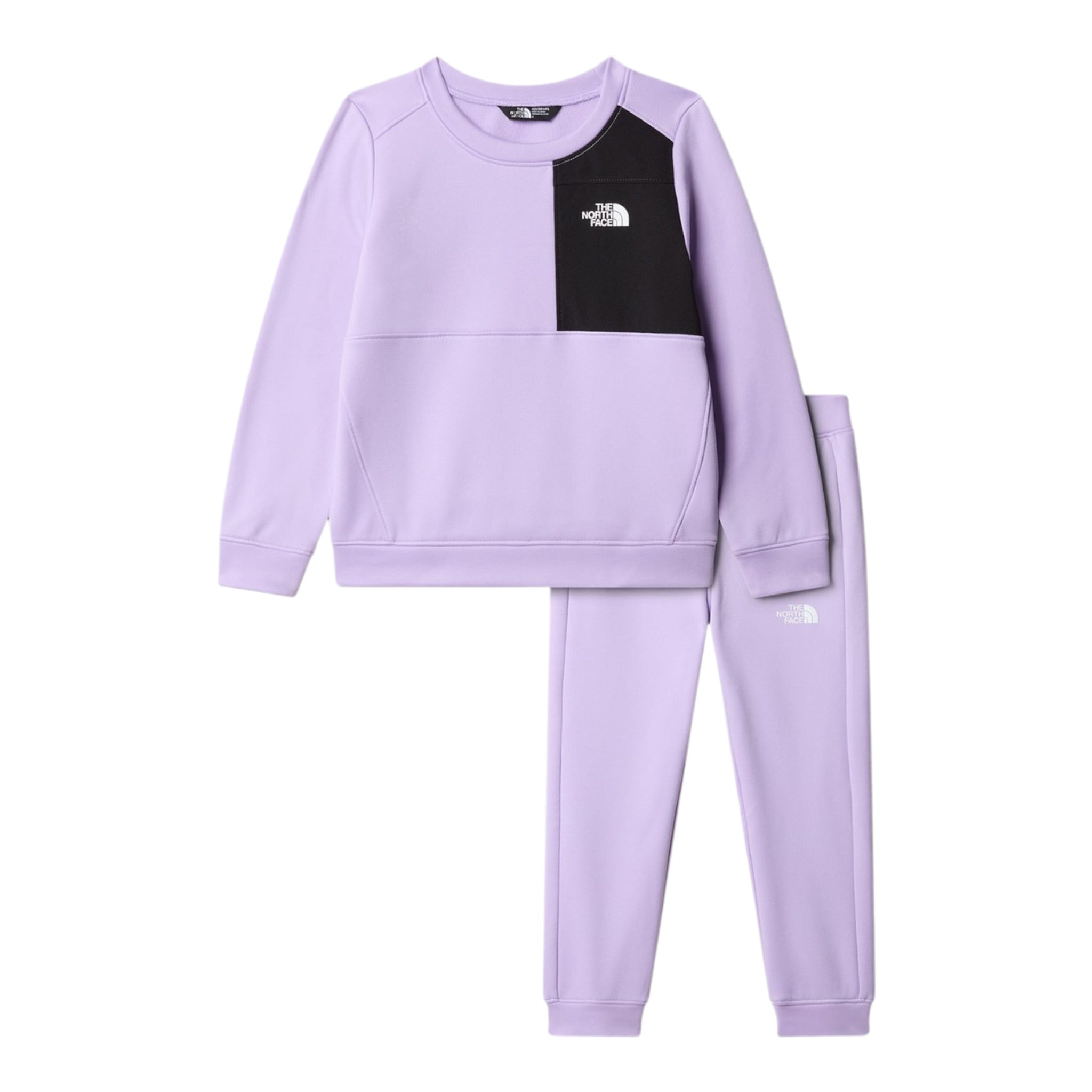 The North Face Completo 2Pz Felpa-Pantalone tinta unita Lilla per Neonata NF08CV1QZI LILLA THE NORTH FACE 