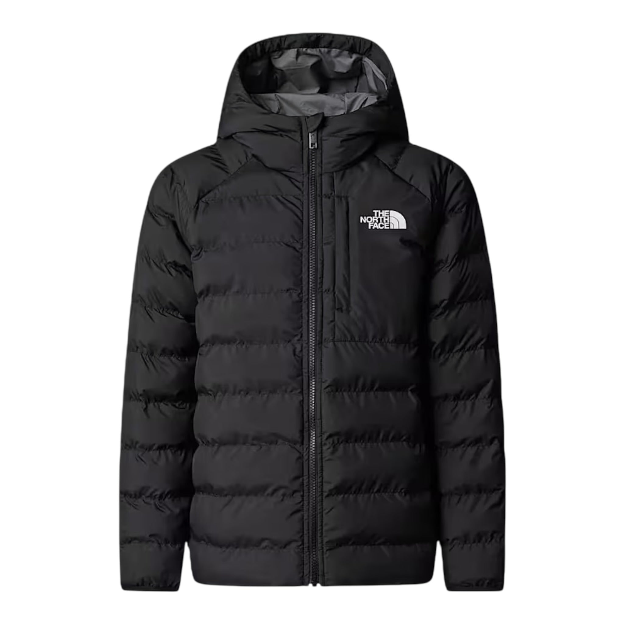 The North Face Giubbino Reversibile Bicolore con Cappuccio Nero/Grigio per Bambino NF0A88TWWOO NERO/GRIGIO THE NORTH FACE 