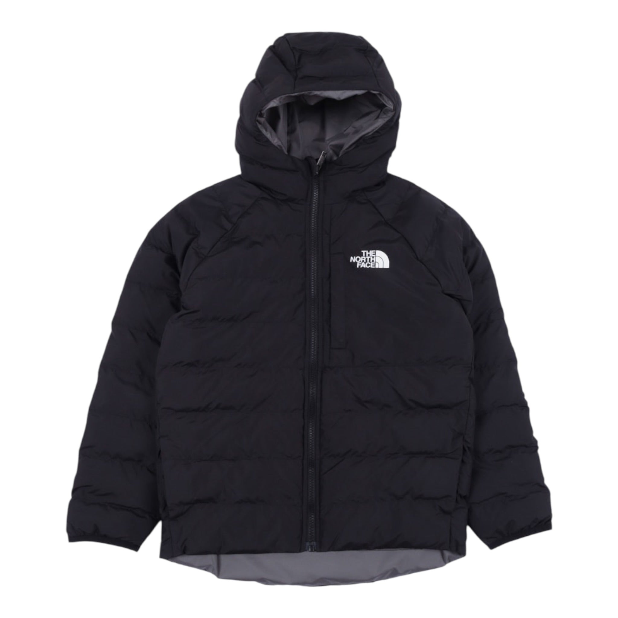The North Face Giubbino Reversibile con Zip E Cappuccio Nero/Grigio per Bambino NF0A88UEW00X NERO/GRIGIO THE NORTH FACE 