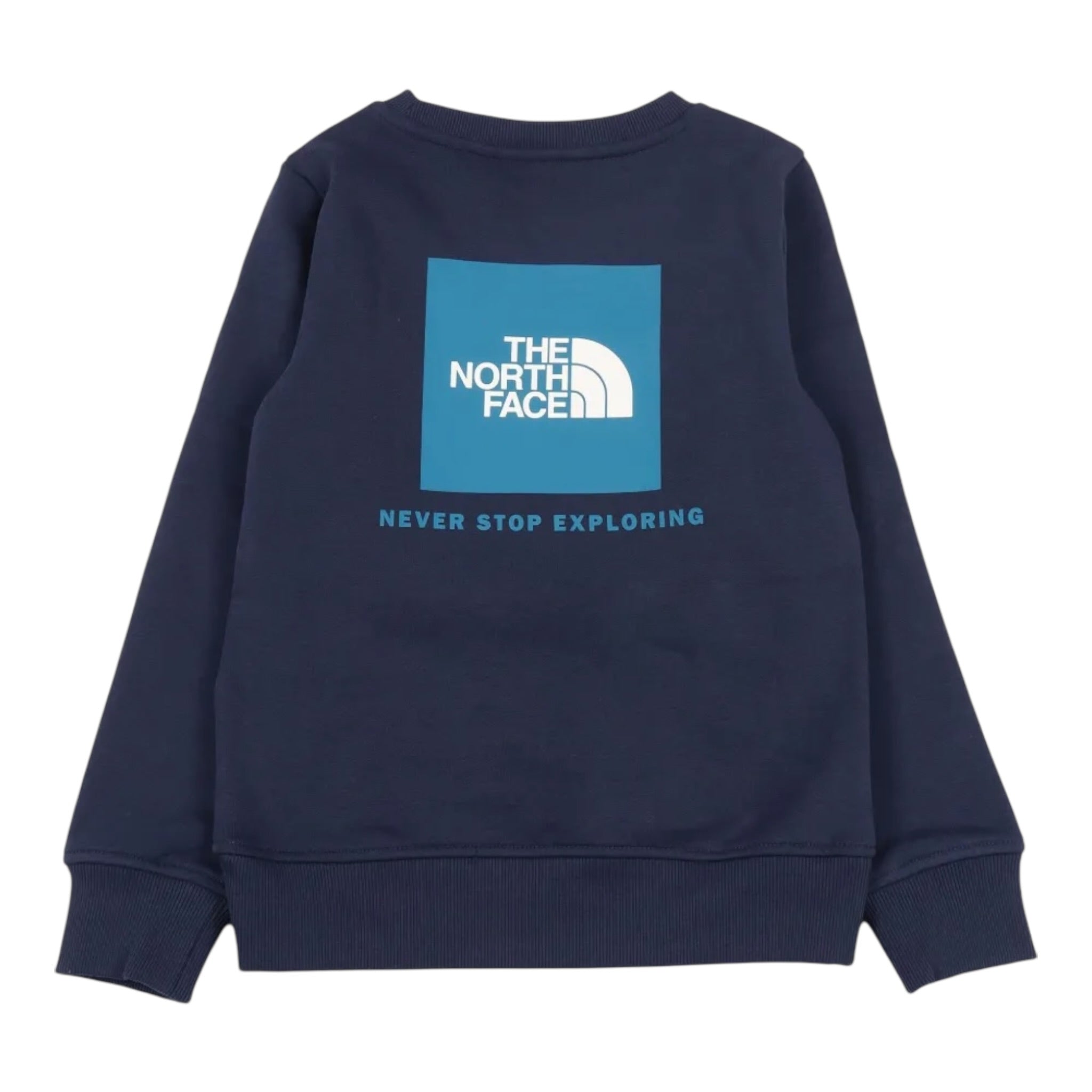 The North Face Felpa Chiusa Girocollo tinta unita Blu per Bambino NF0A89H7DIA BLU THE NORTH FACE 