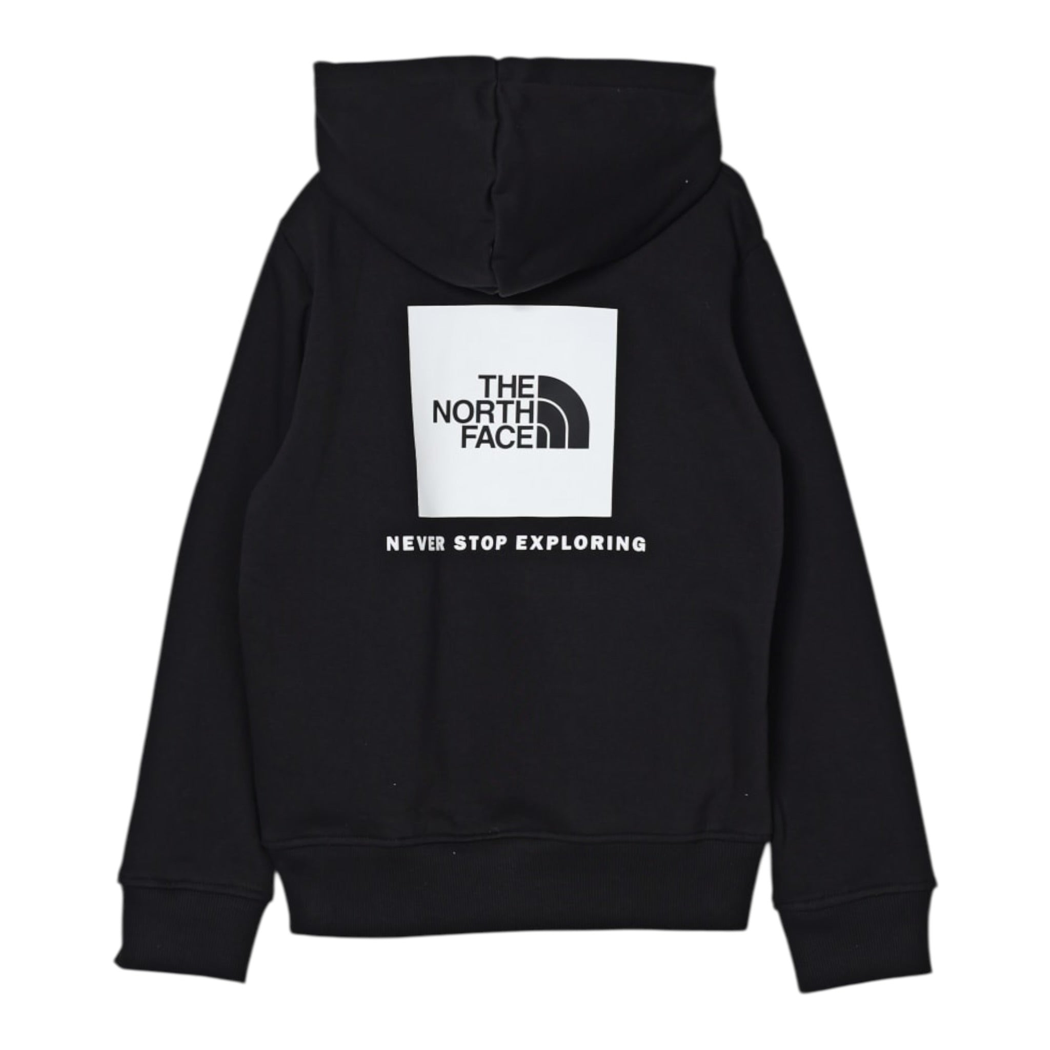 The North Face Felpa Chiusa con Cappuccio tinta unita con Logo Nero per Bambino NF0A89H9JK3 NERO THE NORTH FACE 
