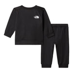 The North Face Completo 2 Pezzi Felpa-Pantalone tinta unita Nero per Neonato NF0A8CV1JK3 NERO THE NORTH FACE 