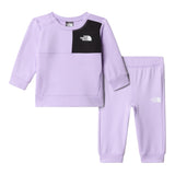 The North Face Completo 2 Pezzi Felpa-Pantalone tinta unita Lilla per Neonata NF0A8CV1QZI LILLA THE NORTH FACE 