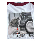 Timberland Shirt Bicolore con Stampa Bianco per Bambino T60305 BIANCO TIMBERLAND 