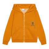 Timberland Felpa tinta unita con Cappuccio E Zip Senape per Bambino T60327 SENAPE TIMBERLAND 