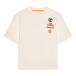 Timberland T-Shirt tinta unita con Stampa Beige per Bambino T60434 BEIGE TIMBERLAND 