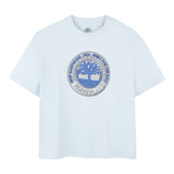 Timberland T-Shirt tinta unita con Stampa Azzurro per Bambino T60438 AZZURRO TIMBERLAND 