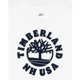 Timberland T-Shirt tinta unita con Stampa Bianco per Bambino T60532 BIANCO TIMBERLAND 