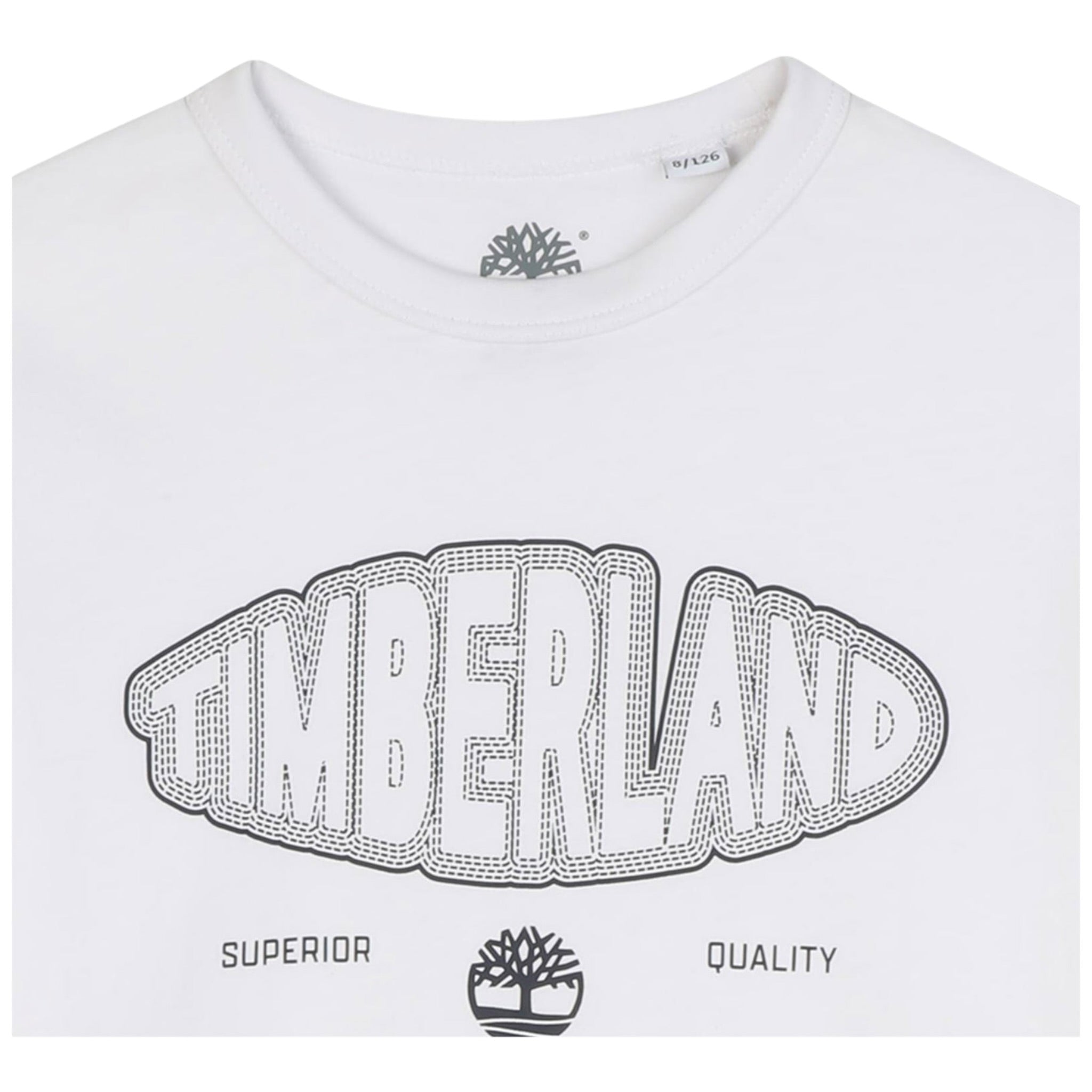 Timberland Shirt tinta unita con Stampa Bianco per Bambino T60538X BIANCO TIMBERLAND 