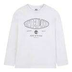 Timberland Shirt tinta unita con Stampa Bianco per Bambino T60538X BIANCO TIMBERLAND 
