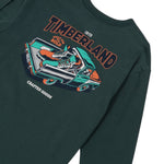 Timberland Shirt tinta unita con Stampa Verde per Bambino T60540 VERDE TIMBERLAND 