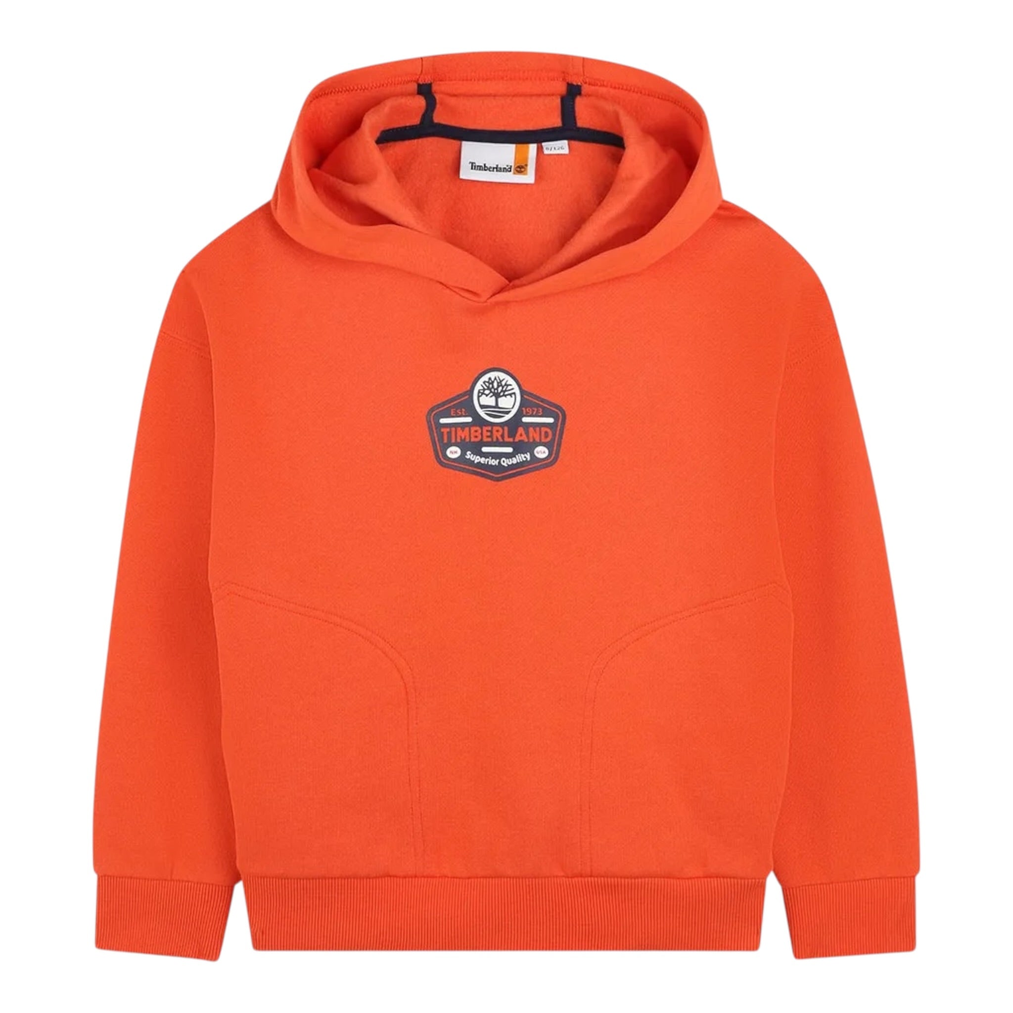 Timberland Felpa tinta unita con Stampa Arancione per Bambino T60546 ARANCIONE TIMBERLAND 