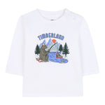 Timberland Shirt tinta unita con Stampa Bianco per Bambino T60584J BIANCO TIMBERLAND 