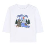 Timberland Shirt tinta unita con Stampa Bianco per Bambino T60584J BIANCO TIMBERLAND 