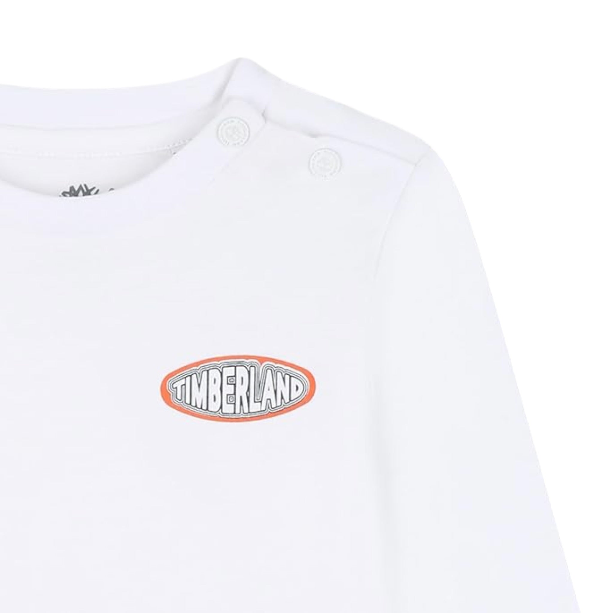 Timberland Shirt tinta unita con Stampa Bianco per Neonato T60587 BIANCO TIMBERLAND 