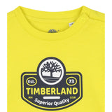Timberland Shirt tinta unita Girocollo con Stampa Giallo per Bambino T60588J GIALLO TIMBERLAND 