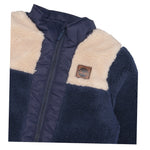 Timberland Giubbino Pelliccia tinta unita con Zip Blu per Neonato T60594X BLU TIMBERLAND 