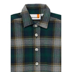 Timberland Camicia tinta unita con Fantasia A Quadri Verde per Neonato T60600 VERDE TIMBERLAND 