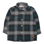 Timberland Camicia tinta unita con Fantasia A Quadri Verde per Neonato T60600XX VERDE TIMBERLAND 