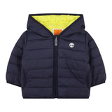 Timberland Giubbino Bicolore con Zip E Cappuccio Blu/Giallo per Neonato T60607 BLU/GIALLO TIMBERLAND 