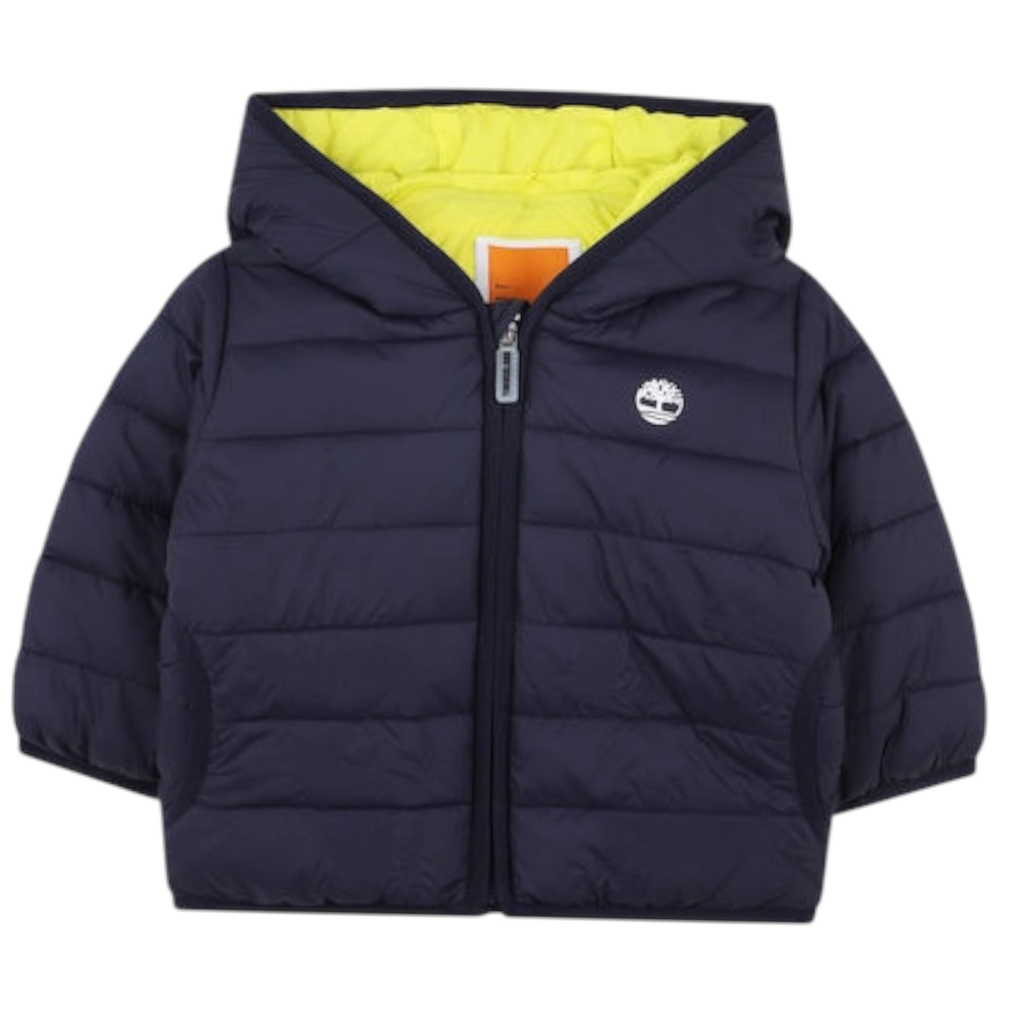 Timberland Giubbino Bicolore con Zip E Cappuccio Blu per Neonato T60607XN BLU TIMBERLAND 