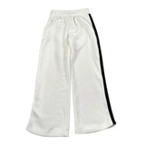 To Be Too Pantalone Modello Tuta tinta unita con Profili In Contrasto Bianco per Bambina T752W25 BIANCO TO be too 