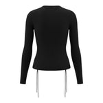 To Be Too Maglia tinta unita Girocollo Nero per Bambina T824W25 NERO TO be too 