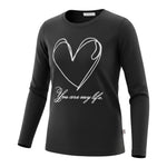 To Be Too Shirt tinta unita con Stampa Nero per Bambina TB981W25 NERO TO be too 