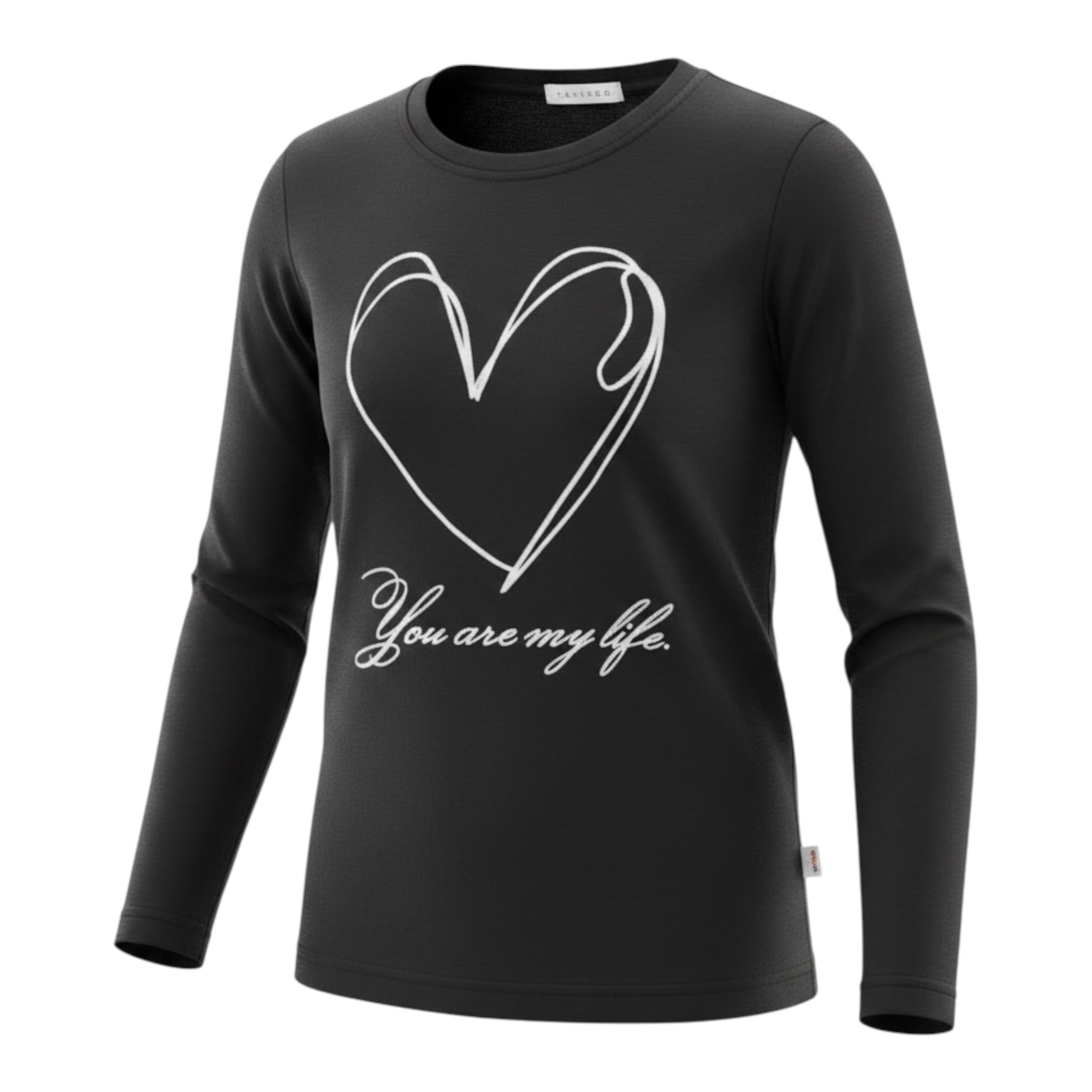 To Be Too Shirt tinta unita con Stampa Nero per Bambina TB981W25 NERO TO be too 