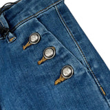 To Be Too Jeans tinta unita con Girovita Regolabile Blu per Bambina TBT1968 BLU TO be too 