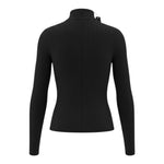 To Be Too Maglia tinta unita Mezzocollo Nero per Bambina TFJF24M414 NERO TO be too 