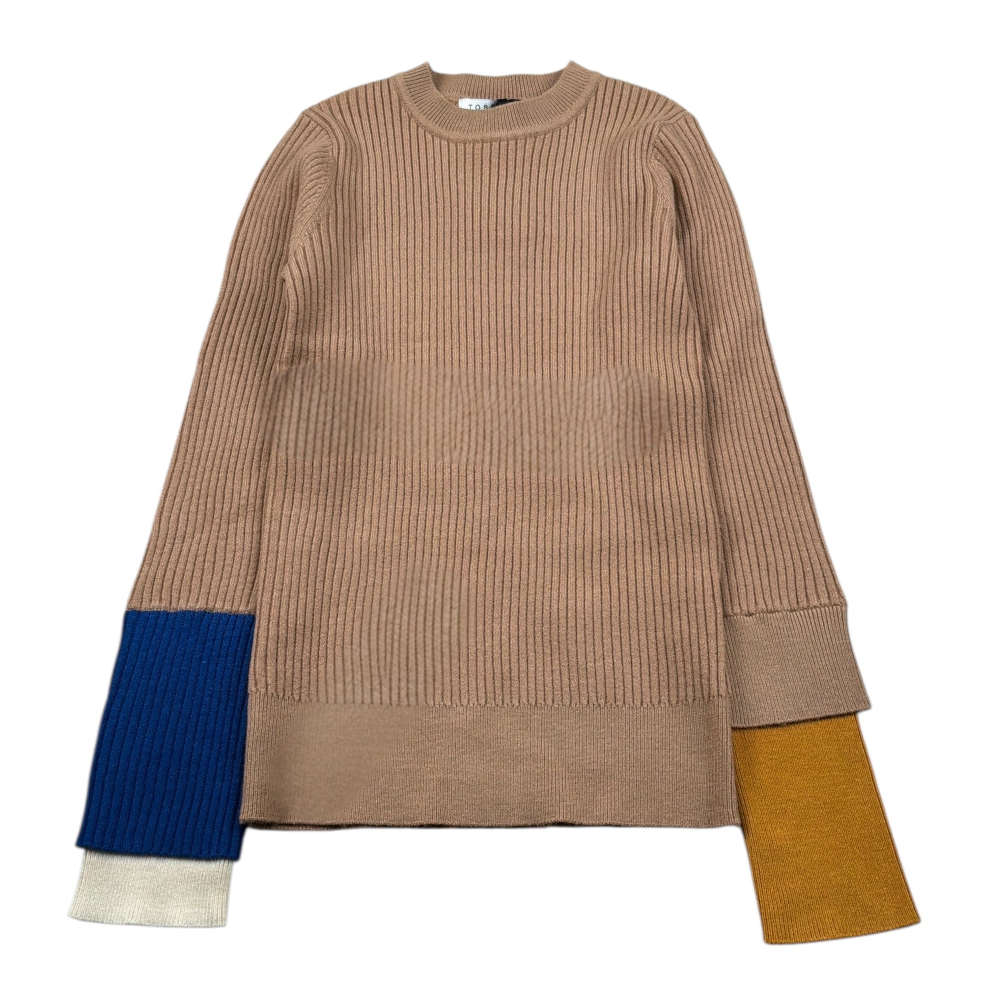 To Be Too Maglia tinta unita con Maniche In Contrasto Beige per Bambina TFJF4M408 BEIGE TO be too 