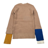 To Be Too Maglia tinta unita con Maniche In Contrasto Beige per Bambina TFJF4M408 BEIGE TO be too 