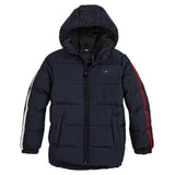 Tommy Hilfiger Giubbino tinta unita con Cappuccio Blu per Bambino KB0KB08338 BLU TOMMY HILFIGER 