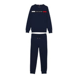 Tommy Hilfiger Completo 2Pz Felpa-Pantalone Blu per Bambino KB0KB09312 BLU TOMMY HILFIGER 