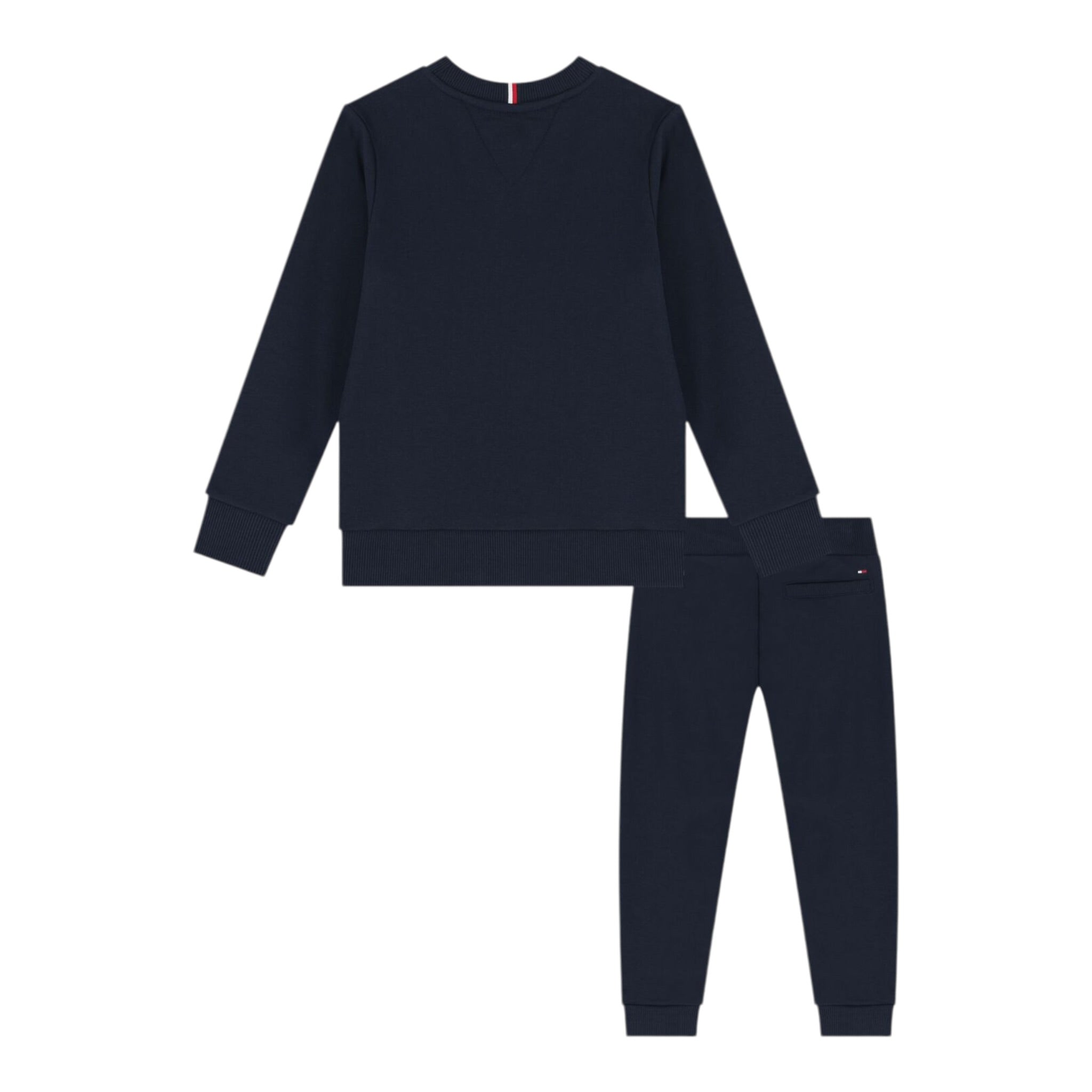 Tommy Hilfiger Completo 2Pz Felpa-Pantalone Blu per Bambino KB0KB09312 BLU TOMMY HILFIGER 