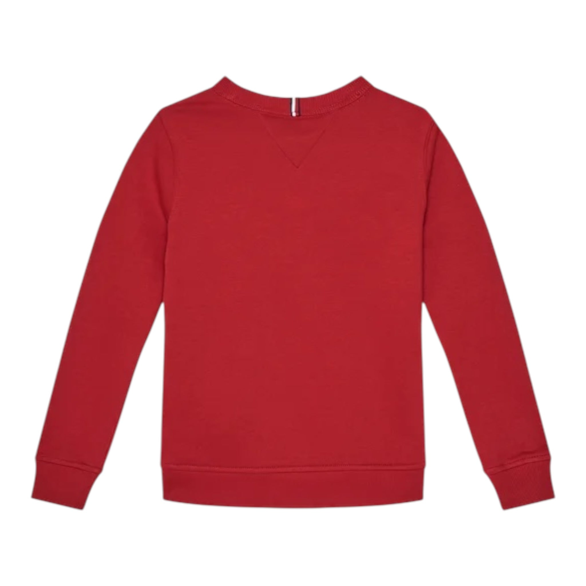 Tommy Hilfiger Felpa tinta unita Girocollo con Stampa Rosso per Neonato KB0KB09315N ROSSO TOMMY HILFIGER 