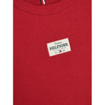 Tommy Hilfiger Felpa tinta unita Girocollo con Stampa Rosso per Neonato KB0KB09315N ROSSO TOMMY HILFIGER 