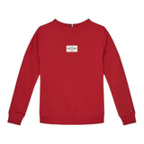 Tommy Hilfiger Felpa tinta unita Girocollo con Stampa Rosso per Neonato KB0KB09315N ROSSO TOMMY HILFIGER 
