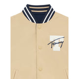 Tommy Hilfiger Giubbino tinta unita con Bottoni Reversibile Beige per Bambino KB0KB09740 BEIGE TOMMY HILFIGER 
