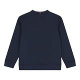 Tommy Hilfiger Felpa tinta unita Girocollo con Stampa Blu per Bambino KB0KB09741X BLU TOMMY HILFIGER 