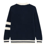 Tommy Hilfiger Cardigan tinta unita con Profili In Contrasto Blu per Bambino KB0KB09757 BLU TOMMY HILFIGER 