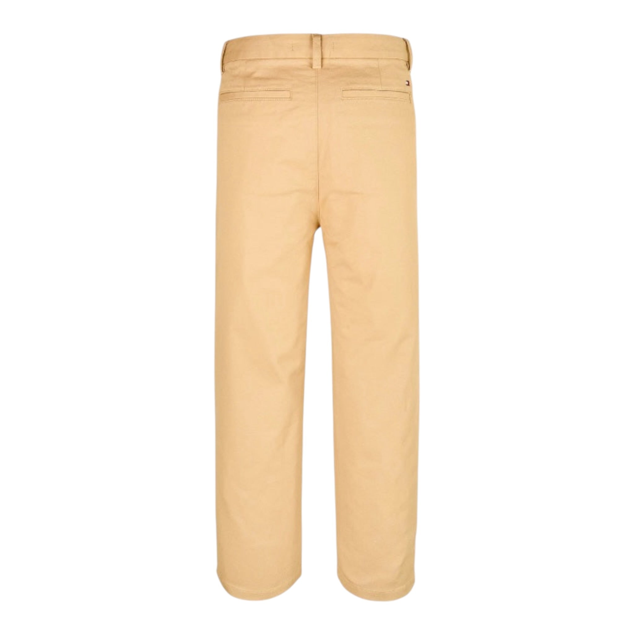 Tommy Hilfiger Pantalone tinta unita con Girovita Regolabile Beige per Bambino KB0KB09780 BEIGE TOMMY HILFIGER 