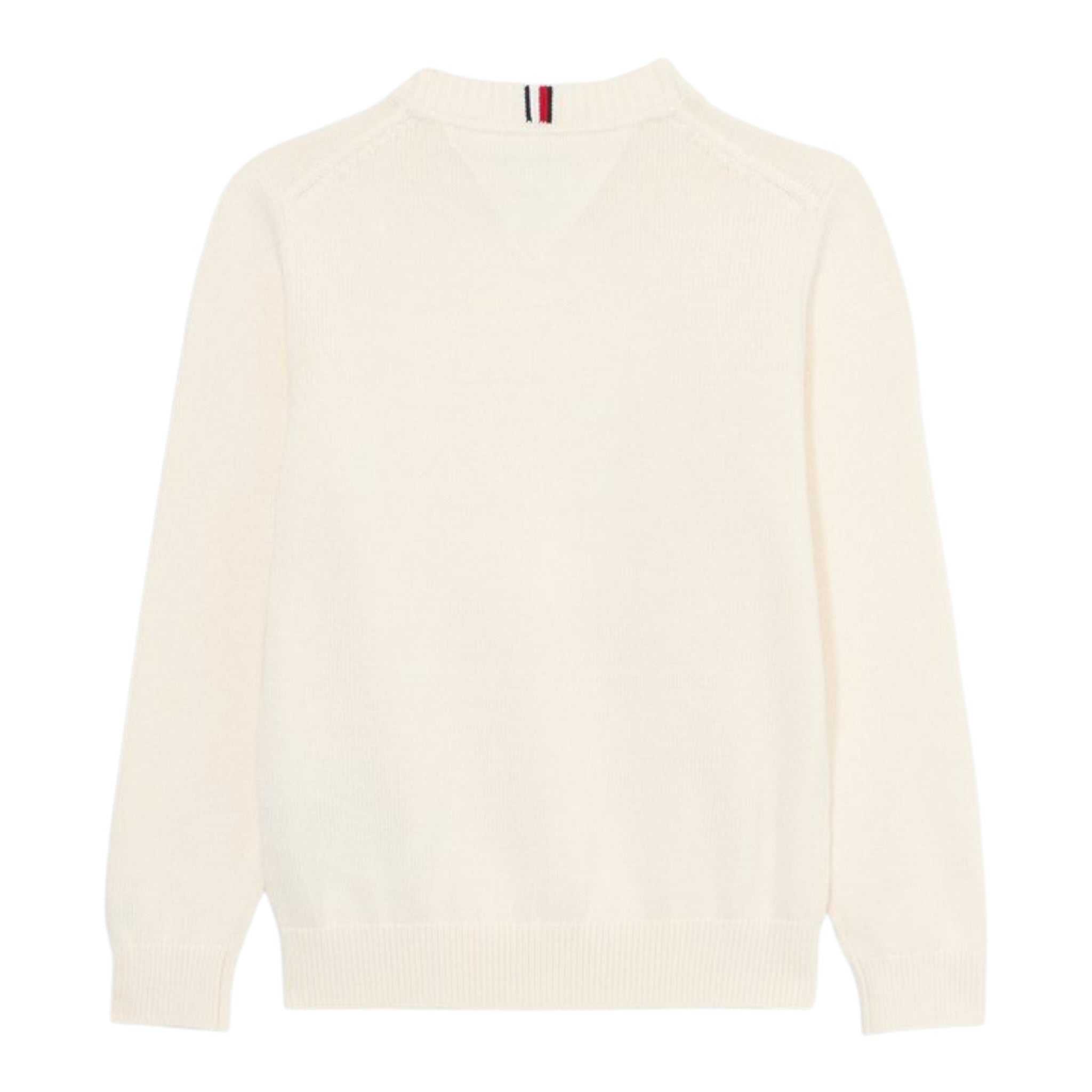 Tommy Hilfiger Maglia Girocollo tinta unita Panna per Bambino KB0KB09810X PANNA TOMMY HILFIGER 