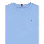 Tommy Hilfiger Shirt Girocollo tinta unita Azzurro per Bambino KB0KB09846X AZZURRO TOMMY HILFIGER 