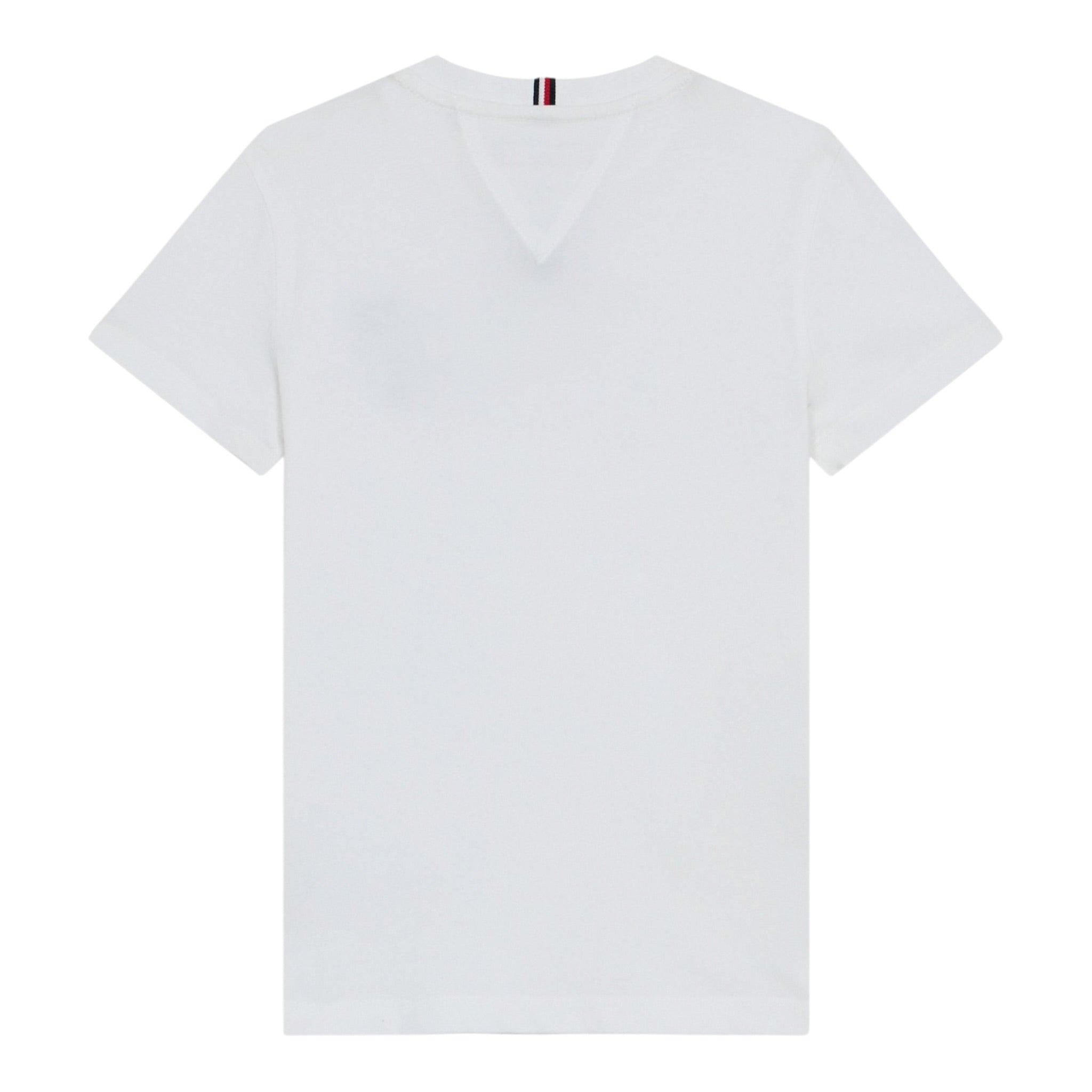 Tommy Hilfiger T-Shirt Girocollo tinta unita Bianco per Bambino KB0KB09868 BIANCO TOMMY HILFIGER 