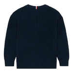 Tommy Hilfiger Maglia Girocollo tinta unita Blu per Bambino KB0KB09908 BLU TOMMY HILFIGER 