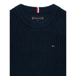 Tommy Hilfiger Maglia Girocollo tinta unita Blu per Bambino KB0KB09908 BLU TOMMY HILFIGER 